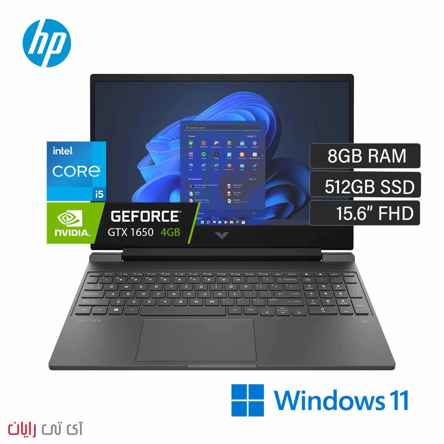 hp-victus-15-fa0031dx-(1) لپتاپ گیمینگ اچ پی HP Victus 15 - FA0031DX